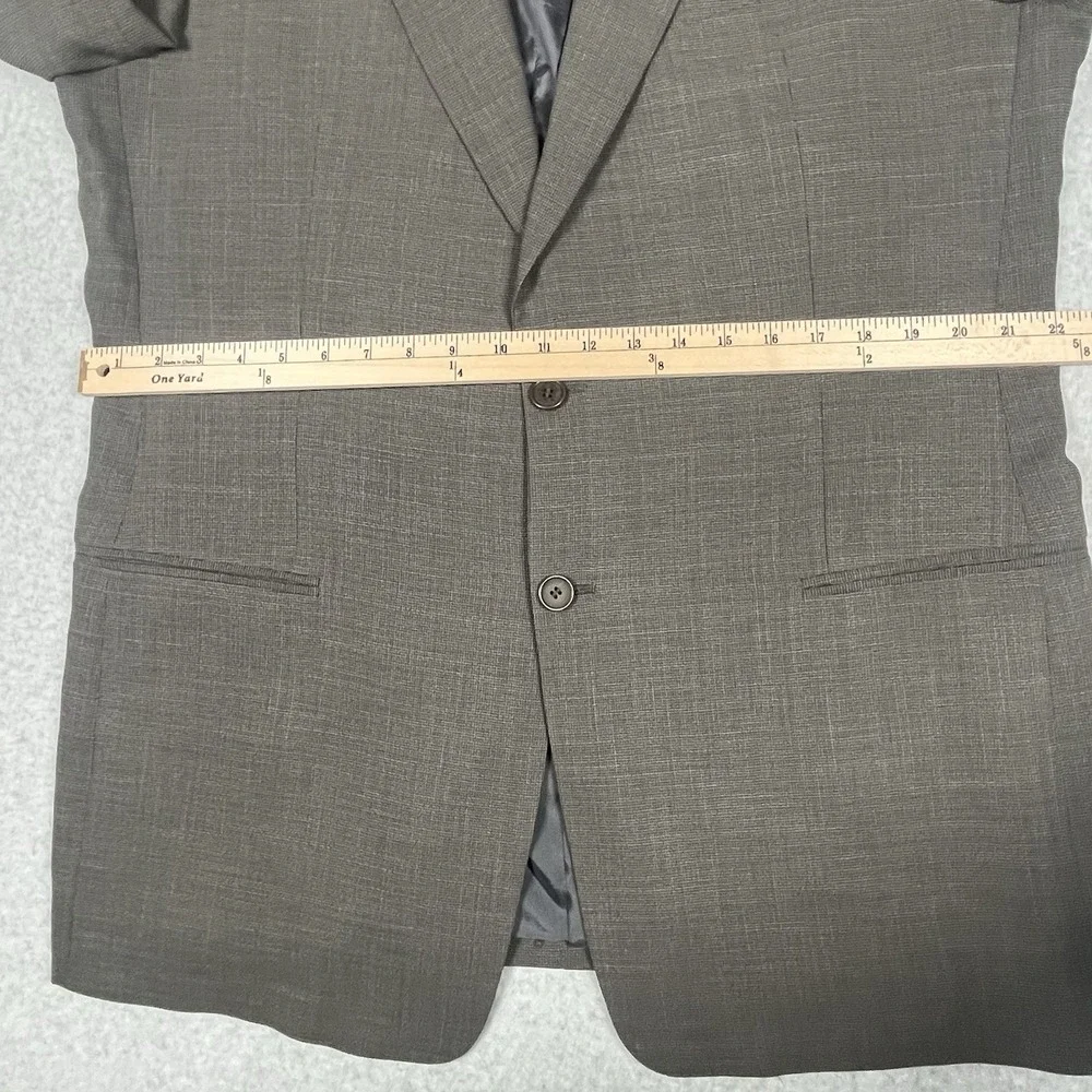 ARMANI Collezioni Blazer Wool Sport Coat Jacket Men 46 Brown 2 Button See Sz Pic